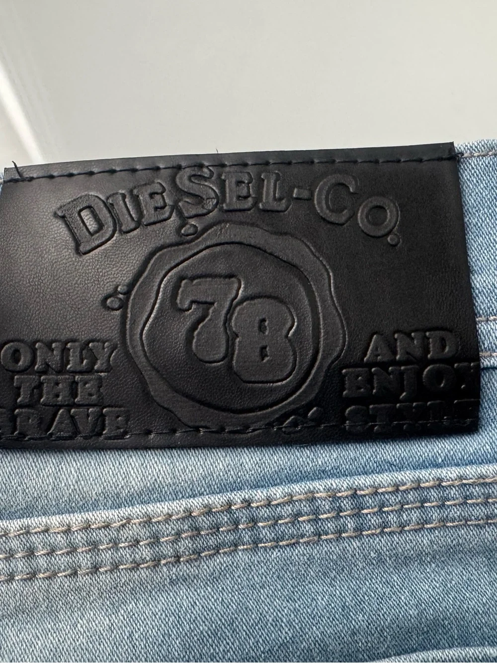 Diesel Light Blue Denim Jeans Straight Fit Cotton 38